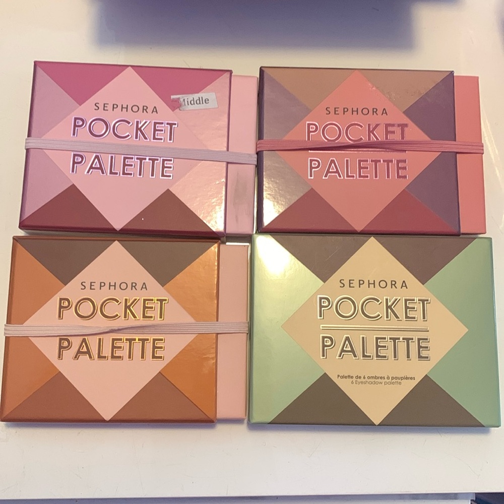 4 Sephora pocket eyeshadow palettes